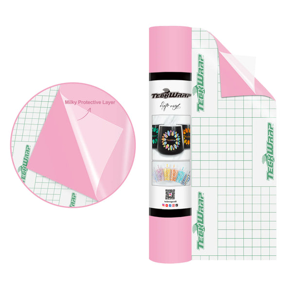 Super Matte Permanent Adhesive Vinyl Folie with Protective Layer - TeckWrap Craft Europe