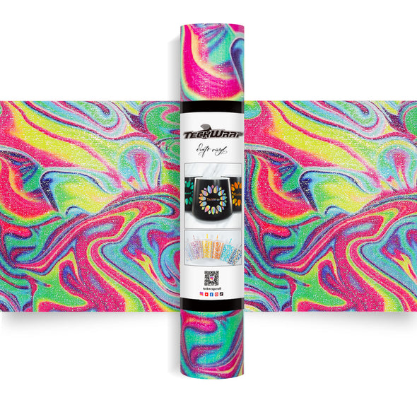 Glitter Brush Adhesive Vinyl Foil - TeckWrap Craft Europe