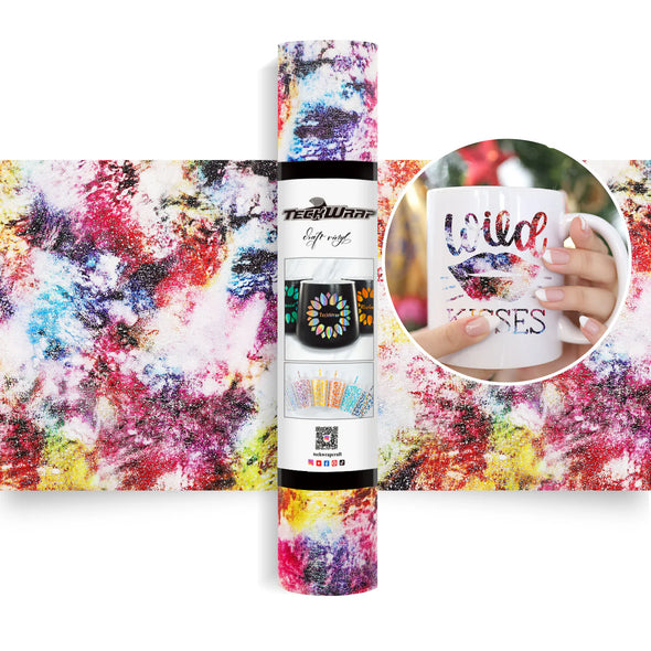 Glitter Brush Adhesive Vinyl Foil - TeckWrap Craft Europe