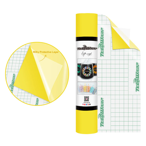 Super Matte Permanent Adhesive Vinyl Folie with Protective Layer - TeckWrap Craft Europe