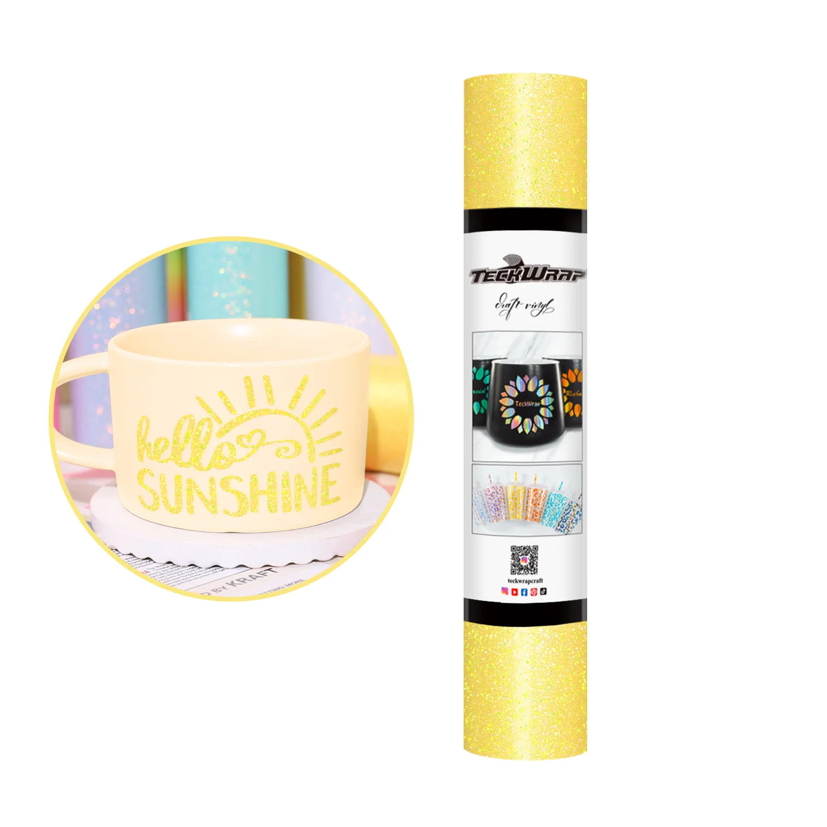 Colorful Shimmer Adhesive Vinyl - TeckWrap Craft Europe