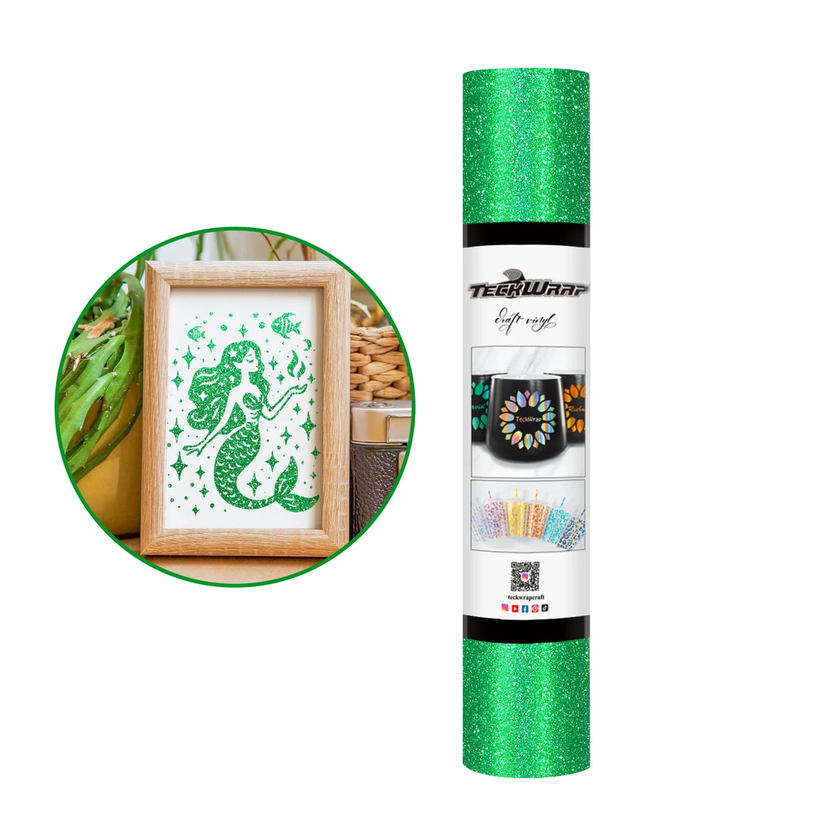 Burst Glitter Adhesive Vinyl - TeckWrap Craft Europe