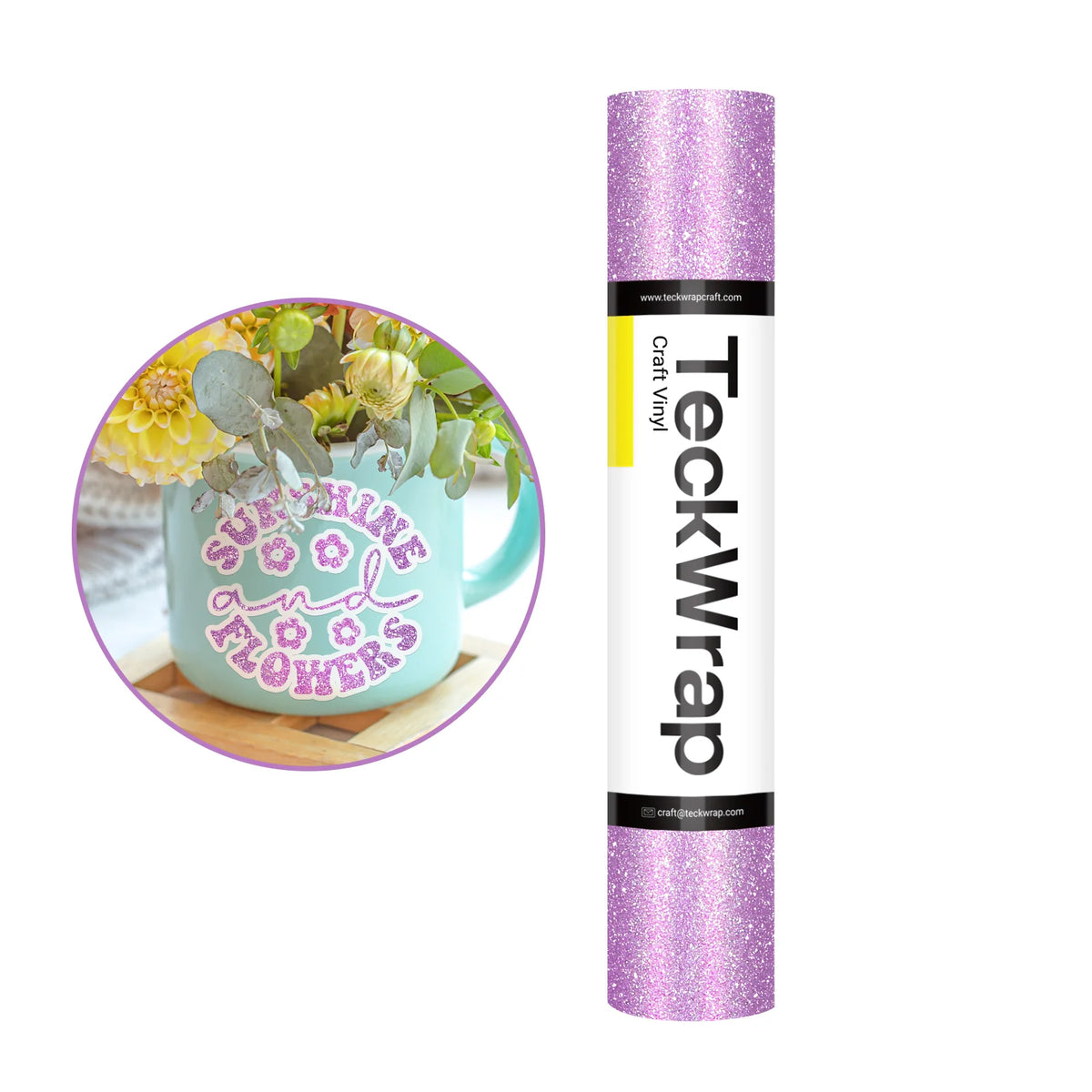 Burst Glitter Adhesive Vinyl - TeckWrap Craft Europe