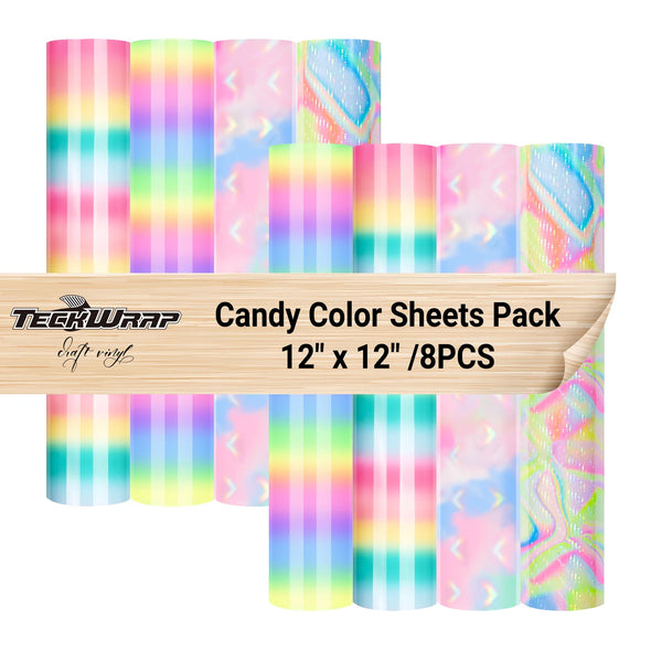 Candy Color Sheets Pack - TeckWrap Craft Europe