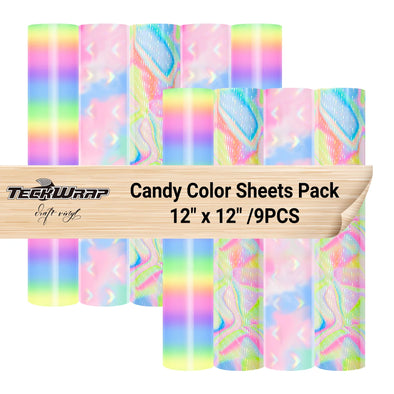 Candy Color Sheets Pack - TeckWrap Craft Europe