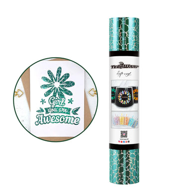 NEW Holographic Cobblestone Pattern Adhesive Vinyl Roll - TeckWrap Craft Europe