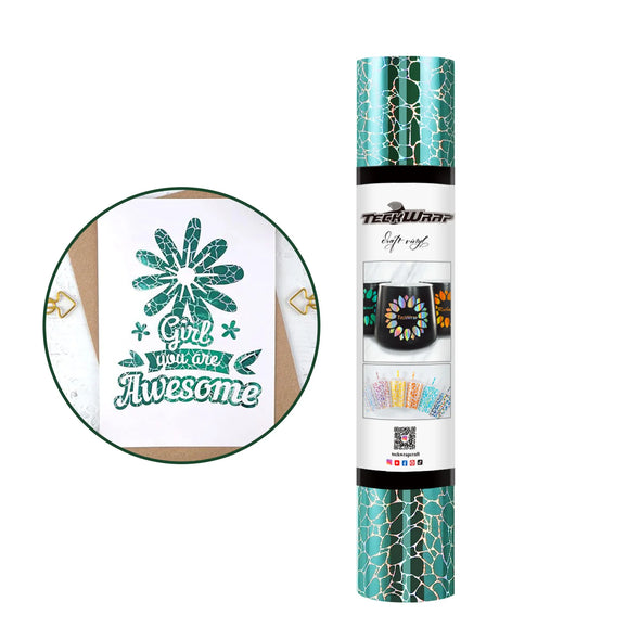 NEW Holographic Cobblestone Pattern Adhesive Vinyl Roll - TeckWrap Craft Europe