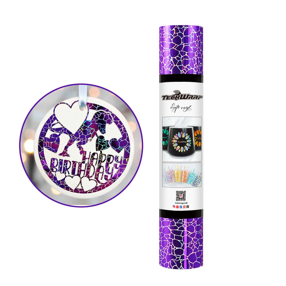 NEW Holographic Cobblestone Pattern Adhesive Vinyl Roll - TeckWrap Craft Europe