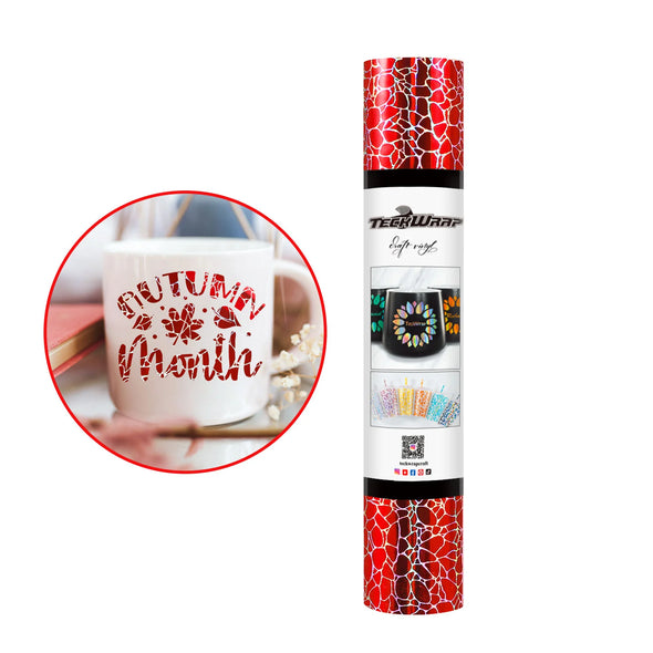 NEW Holographic Cobblestone Pattern Adhesive Vinyl Roll - TeckWrap Craft Europe