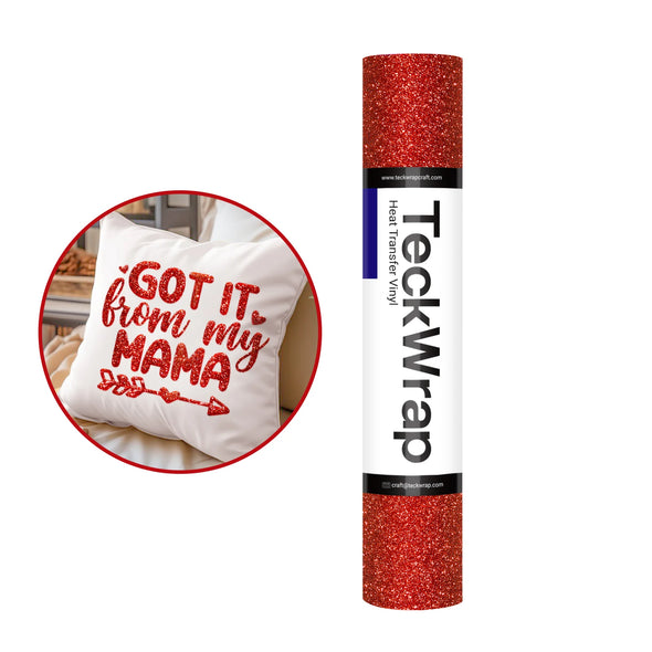 Glitter PUFF Heat Transfer Vinyl - TeckWrap Craft Europe