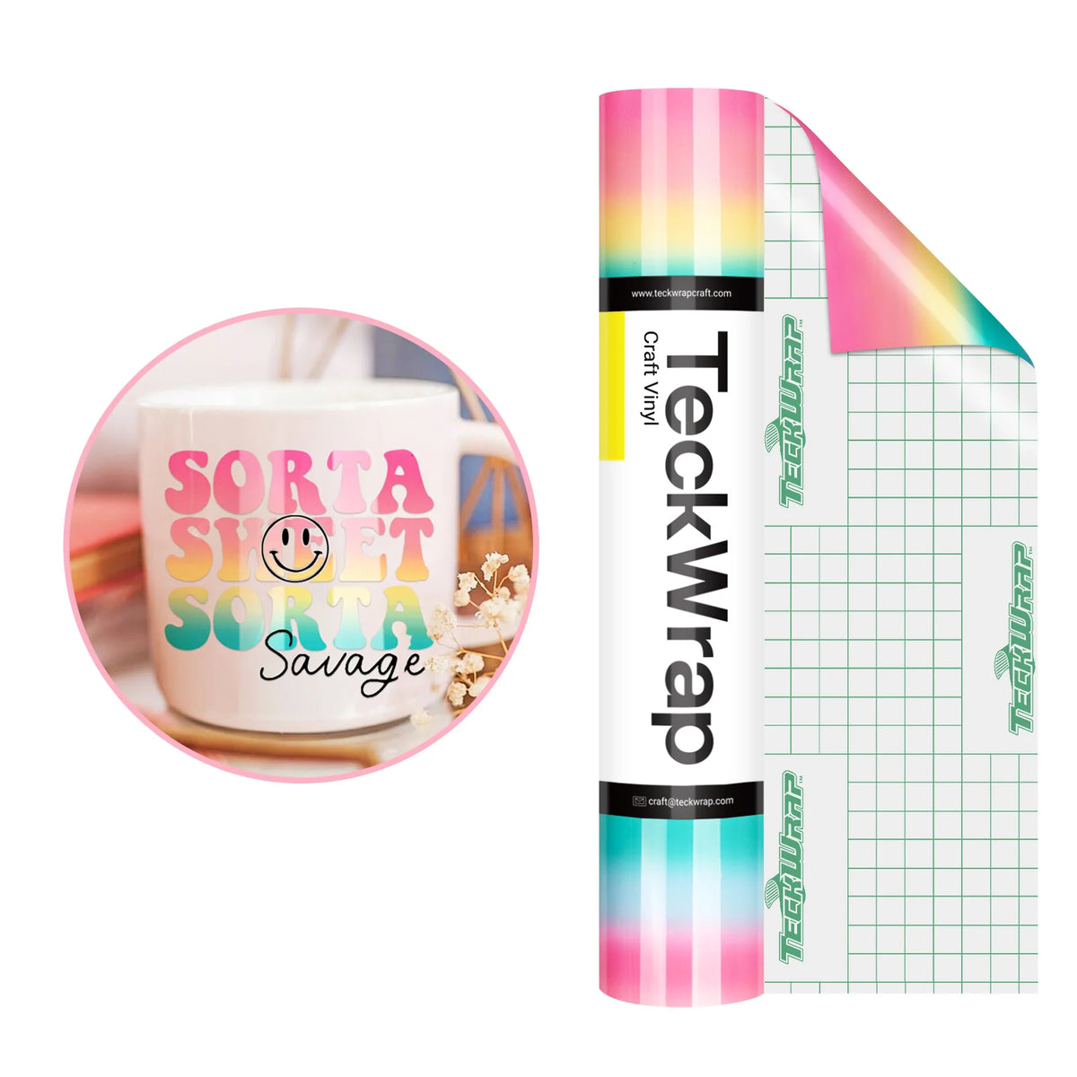 Candy Color Self-Adhesive Craft Vinyl Foil - TeckWrap Craft Europe