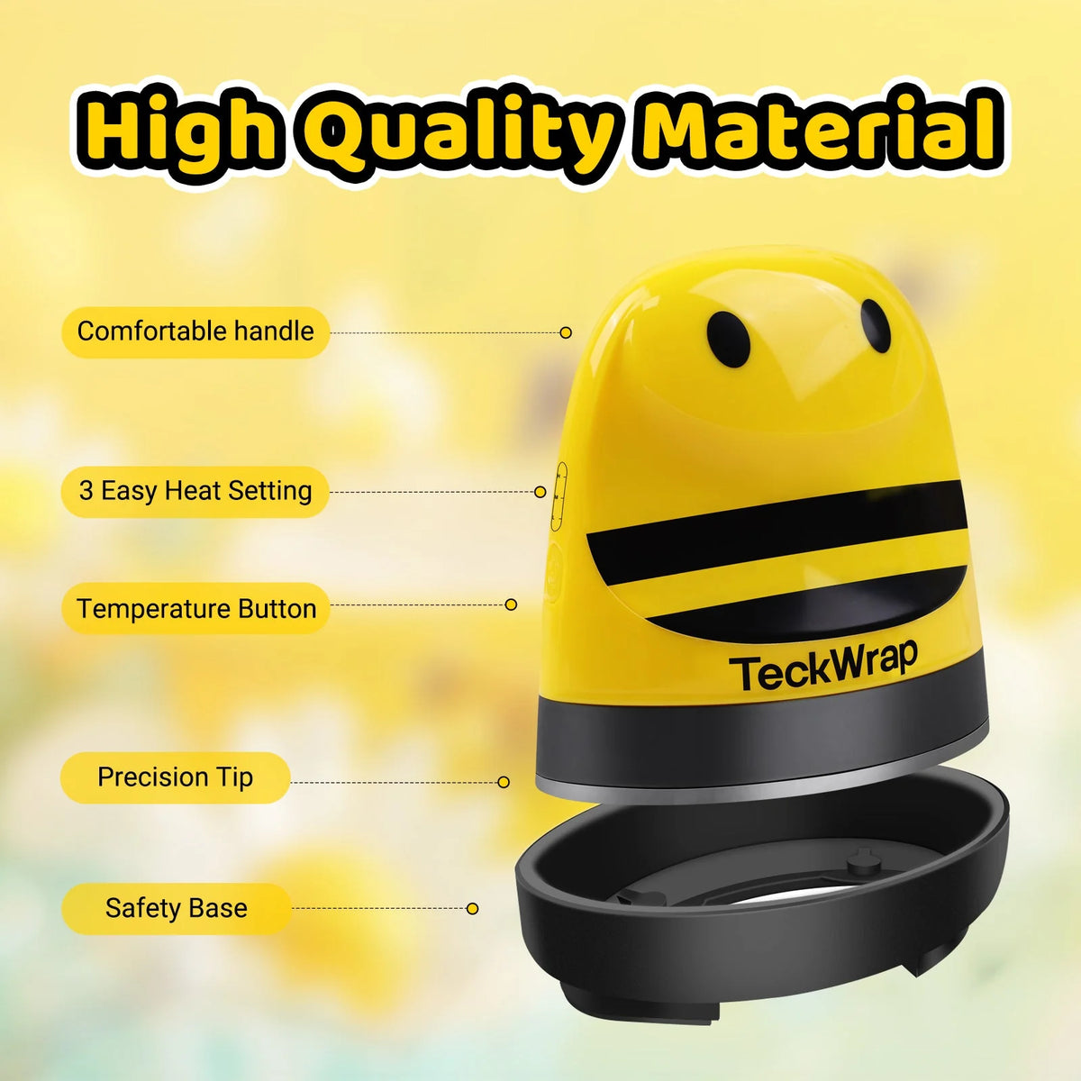 Yellow Mini Heat Press Machine - TeckWrap Craft Europe