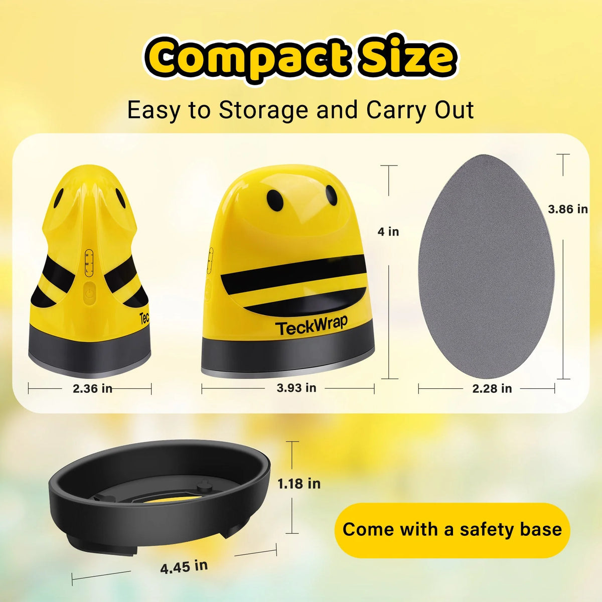 Yellow Mini Heat Press Machine - TeckWrap Craft Europe