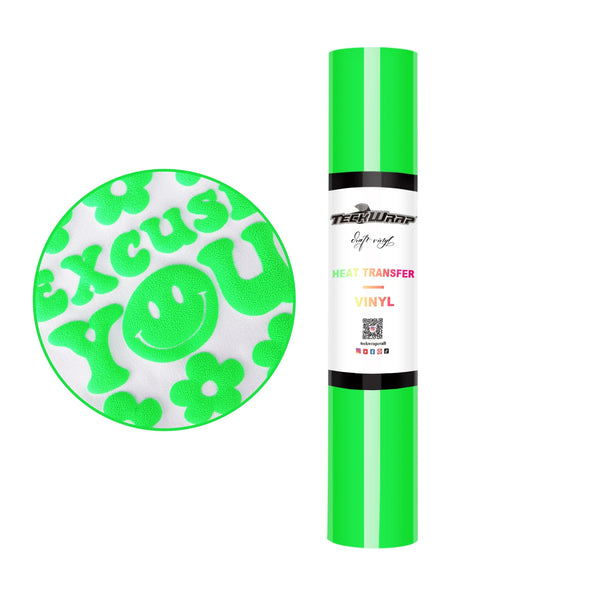 Iron On Puff Heat Transfer Vinyl Foil HTV Craft Vinyl Roll 3D - TeckWrap Craft Europe