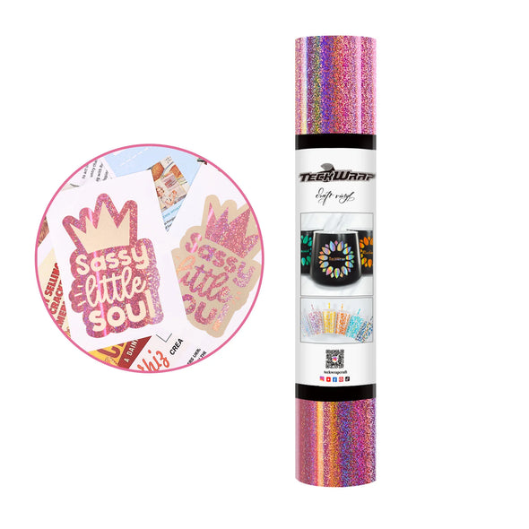 Glitter Mermaid Adhesive Vinyl - TeckWrap Craft Europe