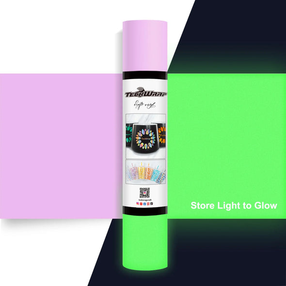 Glow In the Dark Adhesive Vinyl Folie - TeckWrap Craft Europe