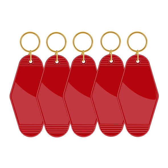 Motel Keychains Blanks 5 in a pack - TeckWrap Craft Europe