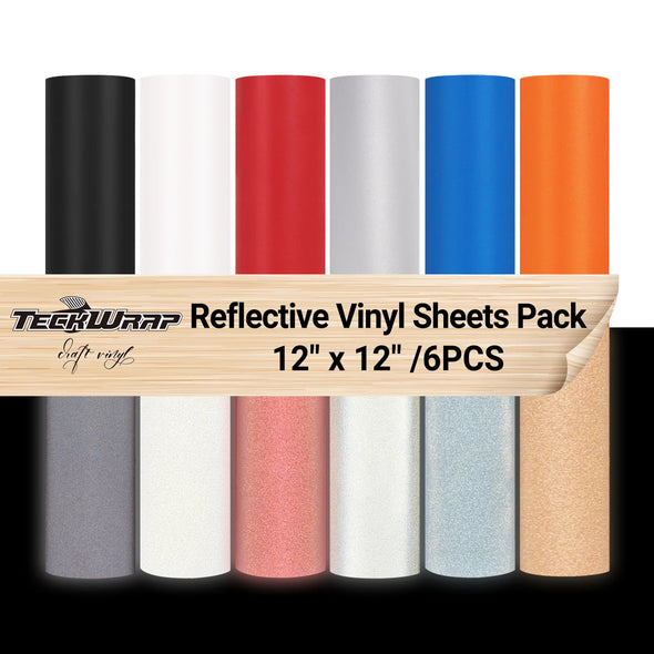 Reflective Adhesive Vinyl Sheets Pack - TeckWrap Craft Europe