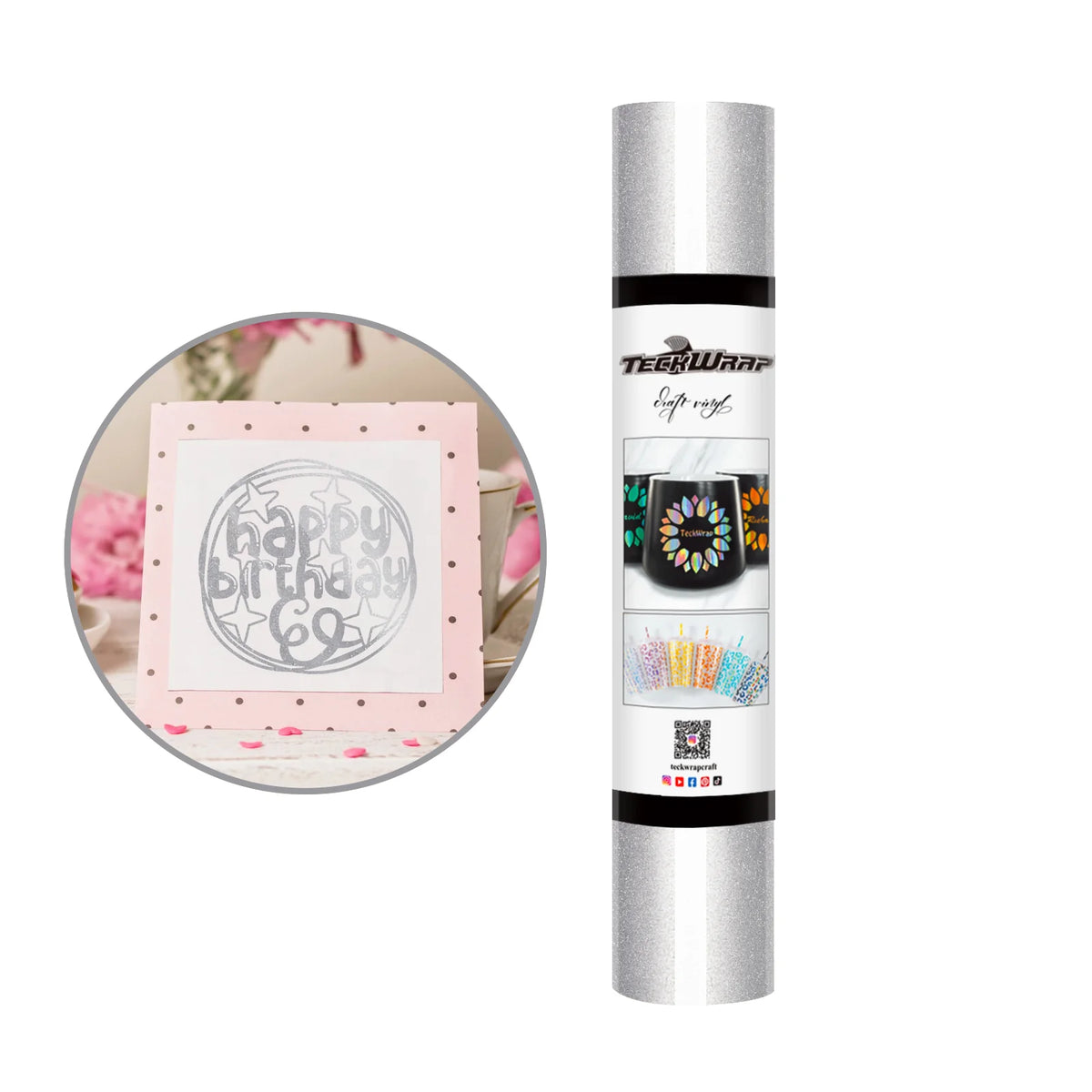 Shimmer Permanent Adhesive Craft Vinyl Folie - TeckWrap Craft Europe
