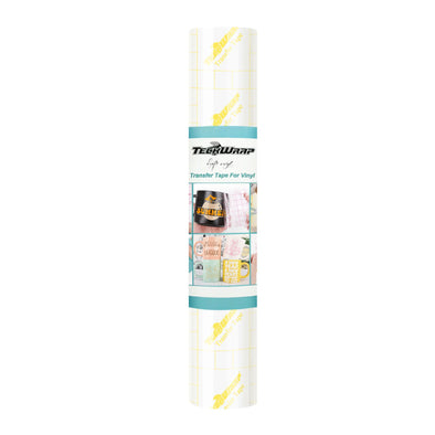 Yellow Grid Transfer Tape for Glitter Adhesive Vinyl Folie - TeckWrap Craft Europe