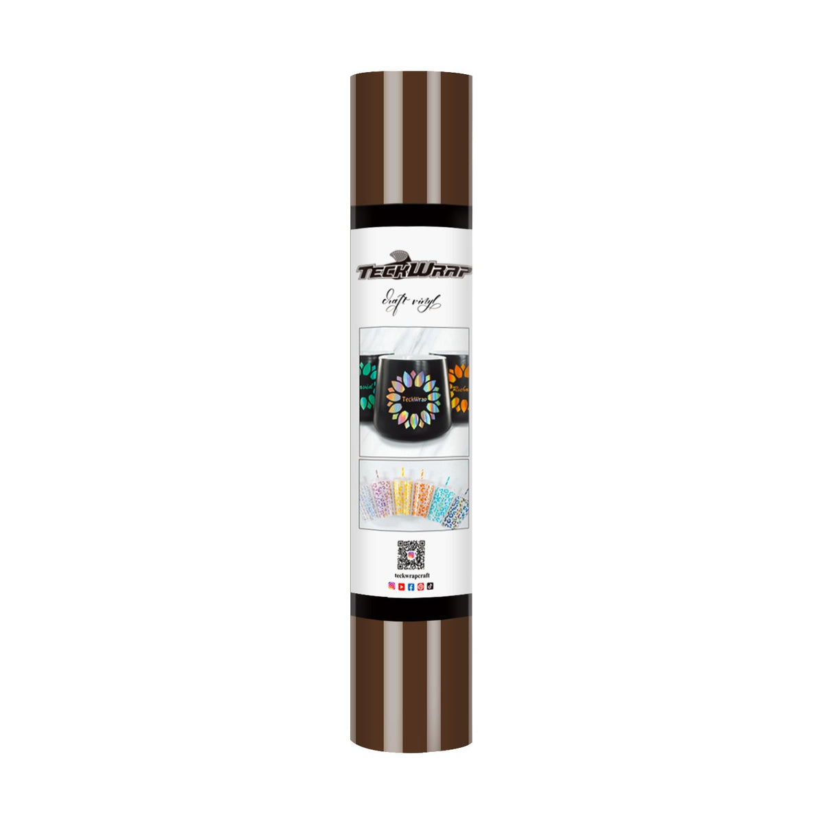 001G series 5ft Craft Vinyl (glossy) - Worldwide / 5ft / Coffee Brown - TeckwrapCraft