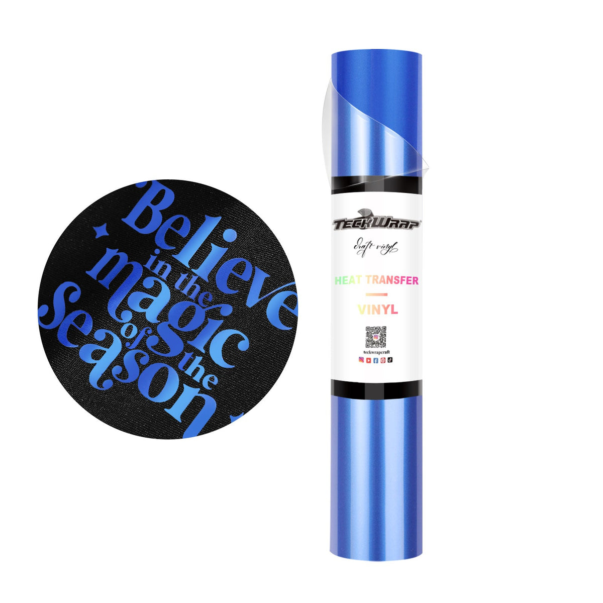 Iron On Metallic Pearlescent Heat Transfer Vinyl - TeckWrap Craft Europe
