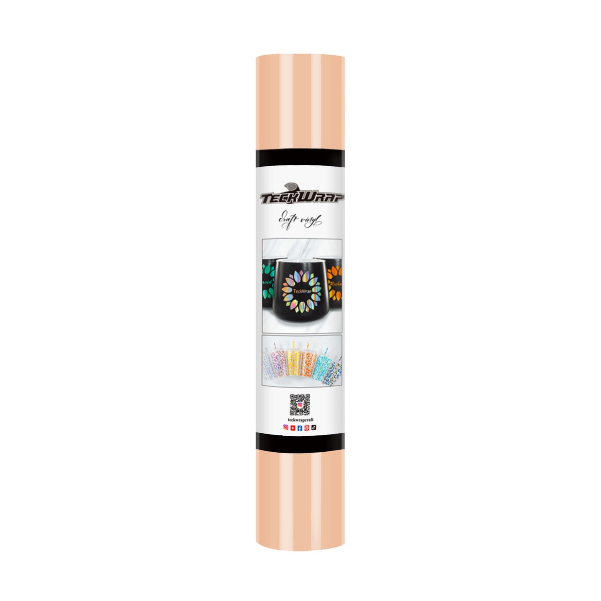 001G series 5ft Craft Vinyl (glossy) - Worldwide / 5ft / Shell Pink - TeckwrapCraft