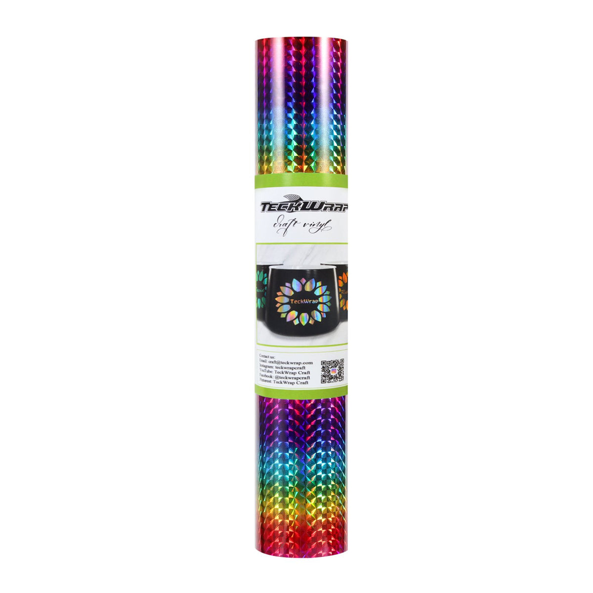 NEW Holographic Pattern Adhesive Vinyl Roll - TeckWrap Craft Europe