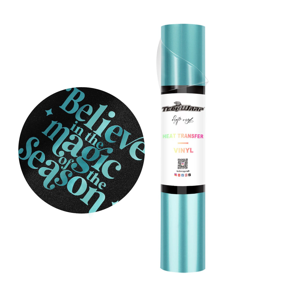 Iron On Metallic Pearlescent Heat Transfer Vinyl - TeckWrap Craft Europe