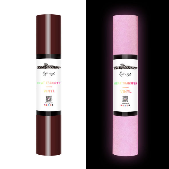 Reflective Heat Transfer Vinyl 5ft Roll - US to US / Maroon Banner - TeckwrapCraft