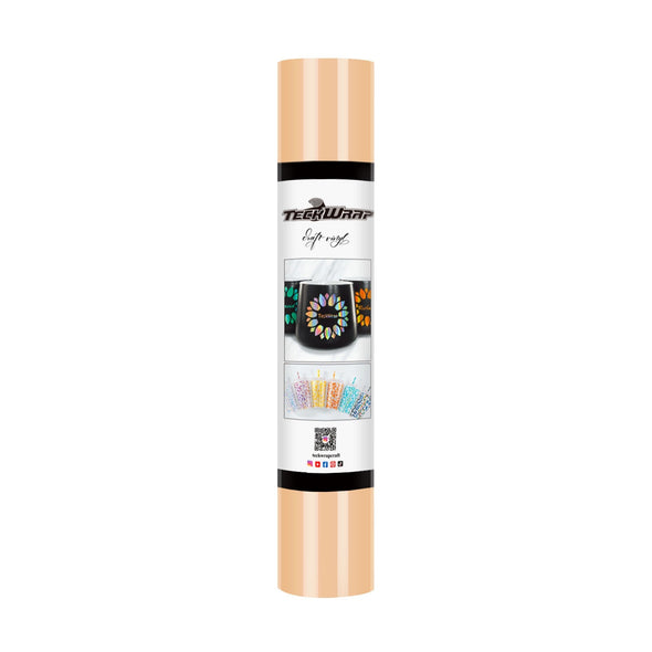 001G series 5ft Craft Vinyl (glossy) - Worldwide / 5ft / Apricot - TeckwrapCraft