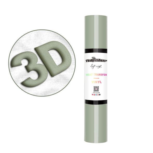 Iron On Puff Heat Transfer Vinyl Foil HTV Craft Vinyl Roll 3D - TeckWrap Craft Europe