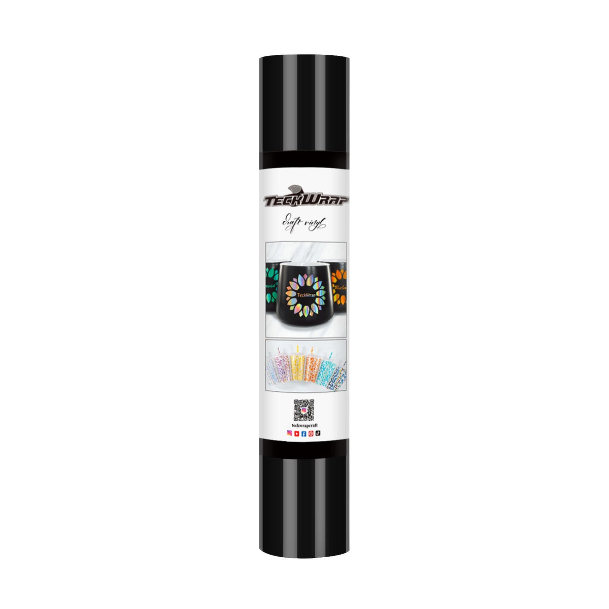 001G series 5ft Craft Vinyl (glossy) - Worldwide / 5ft / Ink Black - TeckwrapCraft