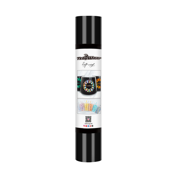 001G series 5ft Craft Vinyl (glossy) - Worldwide / 5ft / Ink Black - TeckwrapCraft