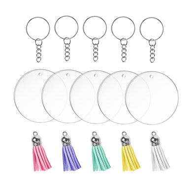 Round Acrylic Keychain Blanks - Worldwide - TeckwrapCraft