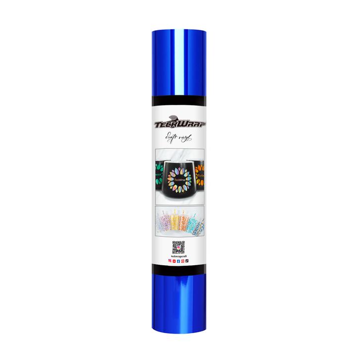 Mirror Chrome Adhesive Vinyl - US to US / 5ft / Blue - TeckwrapCraft