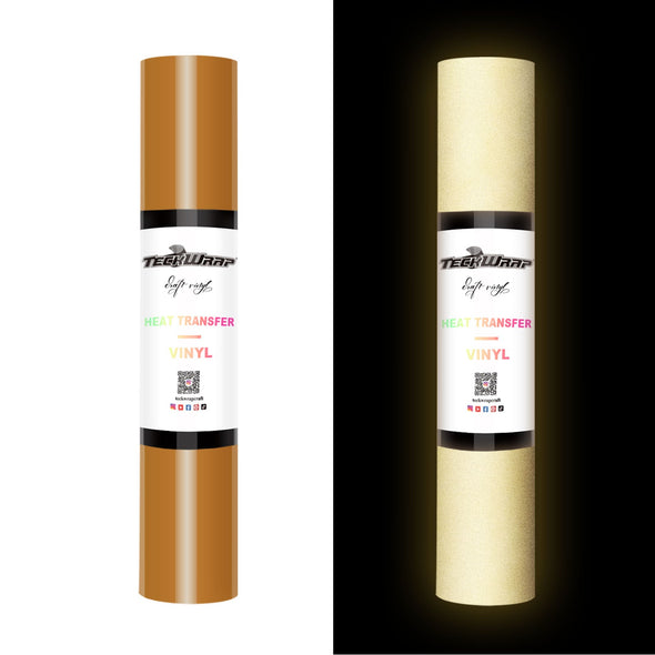 Reflective Heat Transfer Vinyl 5ft Roll - US to US / Grain Brown - TeckwrapCraft