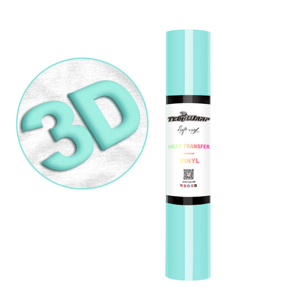 Iron On Puff Heat Transfer Vinyl Foil HTV Craft Vinyl Roll 3D - TeckWrap Craft Europe