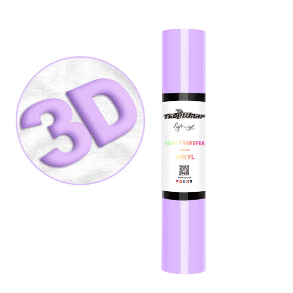 Iron On Puff Heat Transfer Vinyl Foil HTV Craft Vinyl Roll 3D - TeckWrap Craft Europe