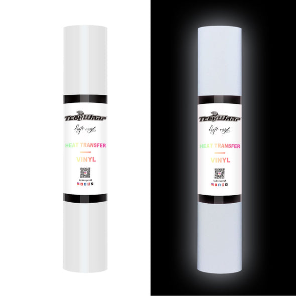 Reflective Heat Transfer Vinyl 5ft Roll - US to US / Coconut White - TeckwrapCraft