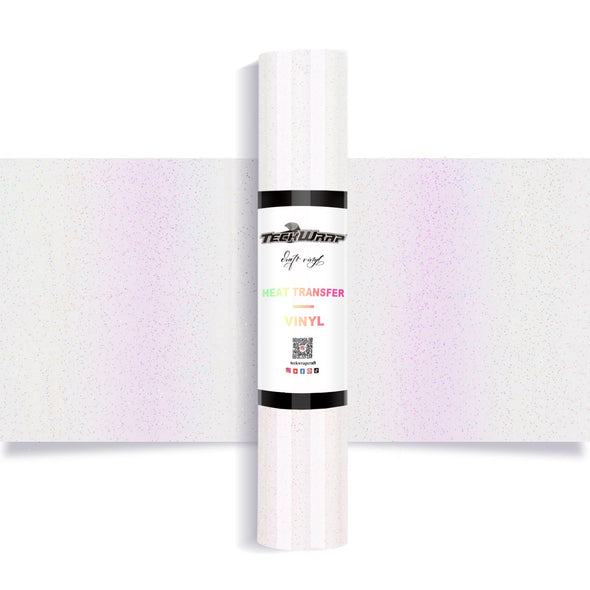 Chameleon Shimmer Heat Transfer Vinyl 5ft Roll - US to US / Milky White - TeckwrapCraft