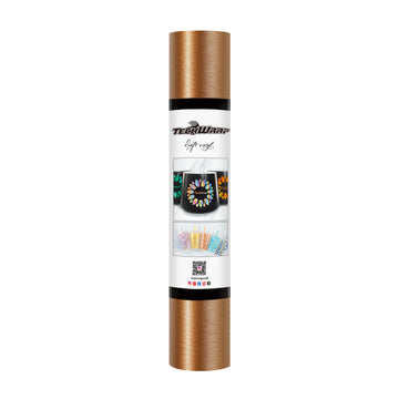 TeckWrap Craft Metallic Satin Chrome Brushed Tan Color