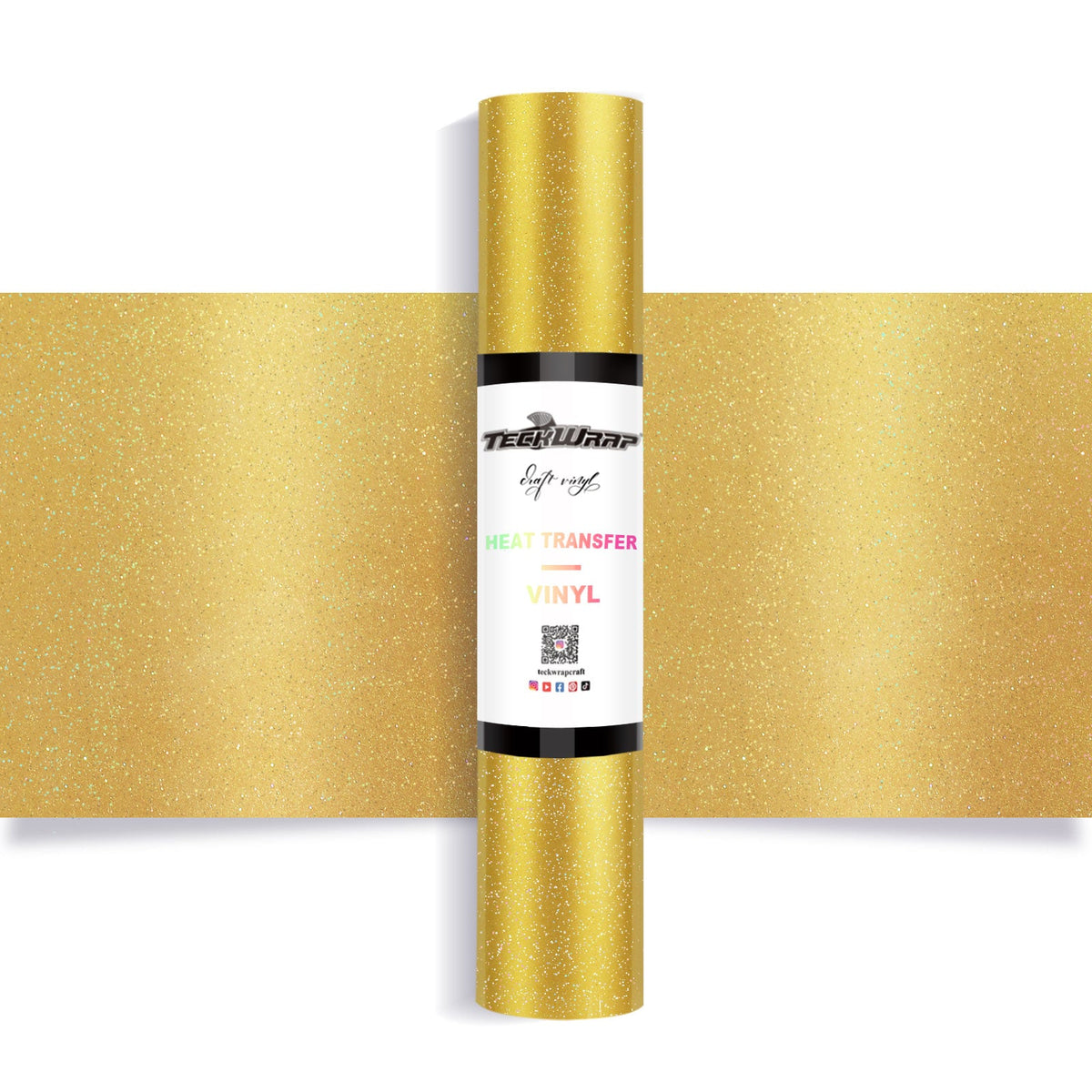 Chameleon Shimmer Heat Transfer Vinyl 5ft Roll - US to US / Gold - TeckwrapCraft