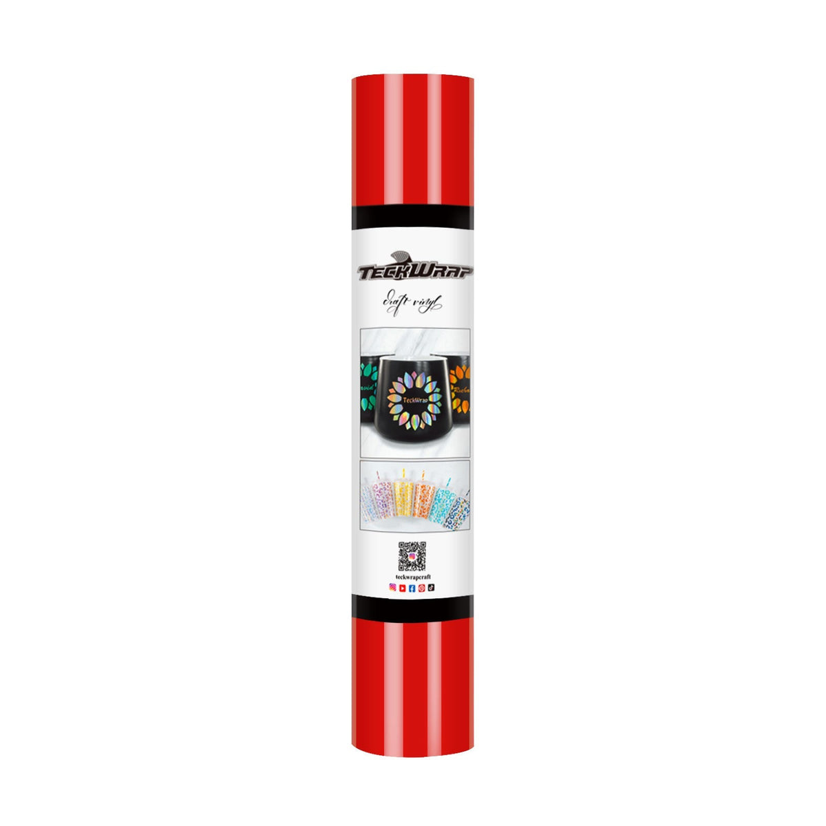 001G series 5ft Craft Vinyl (glossy) - Worldwide / 5ft / Pure Red - TeckwrapCraft