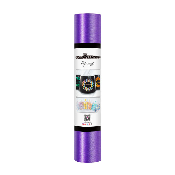 TeckWrap Craft Metallic Satin Chrome Brushed Violet Purple Color