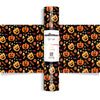 Halloween Pattern Heat Transfer Vinyl - Worldwide / Black - TeckwrapCraft