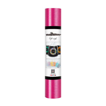 TeckWrap Craft Metallic Satin Chrome Brushed Rose Pink Color