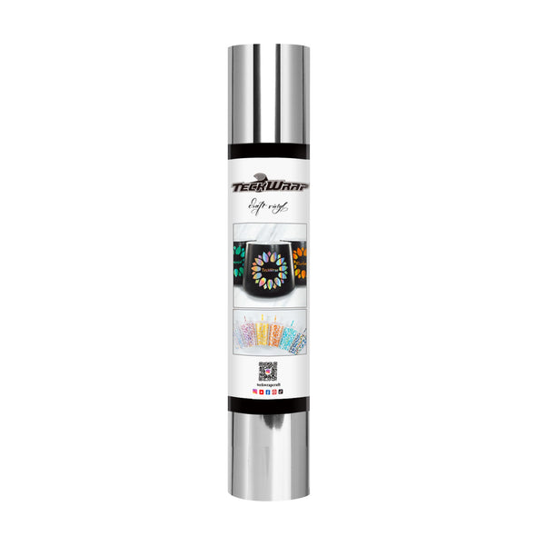 Mirror Chrome Adhesive Vinyl - US to US / 5ft / Silver - TeckwrapCraft