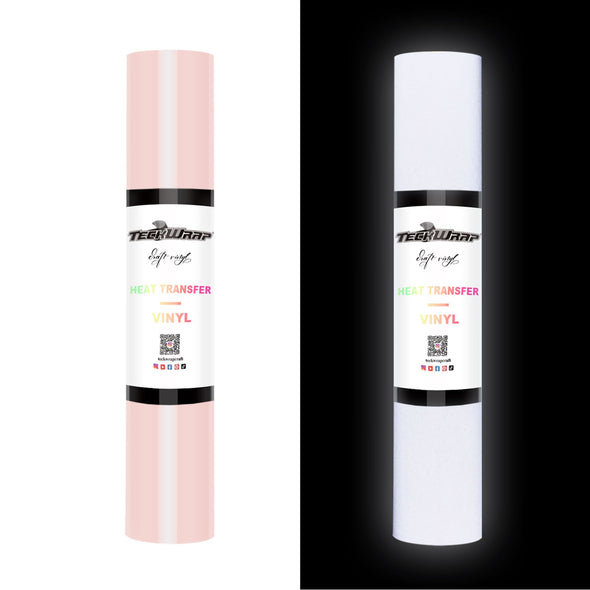 Reflective Heat Transfer Vinyl 5ft Roll - US to US / Pink Beige - TeckwrapCraft