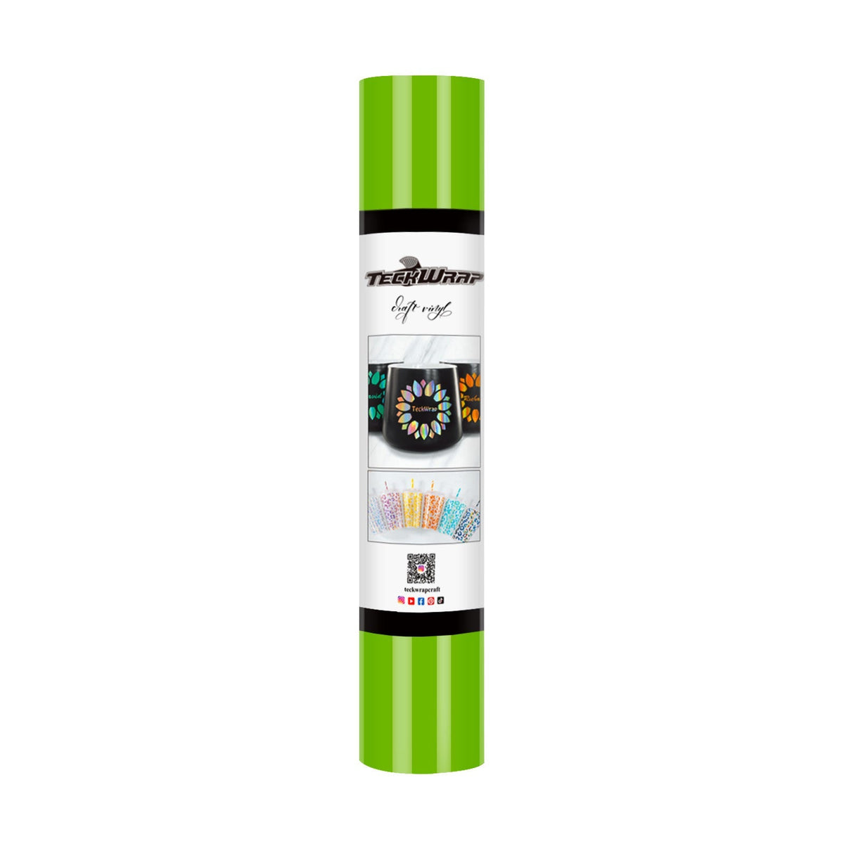001G series 5ft Craft Vinyl (glossy) - Worldwide / 5ft / Apple Green - TeckwrapCraft